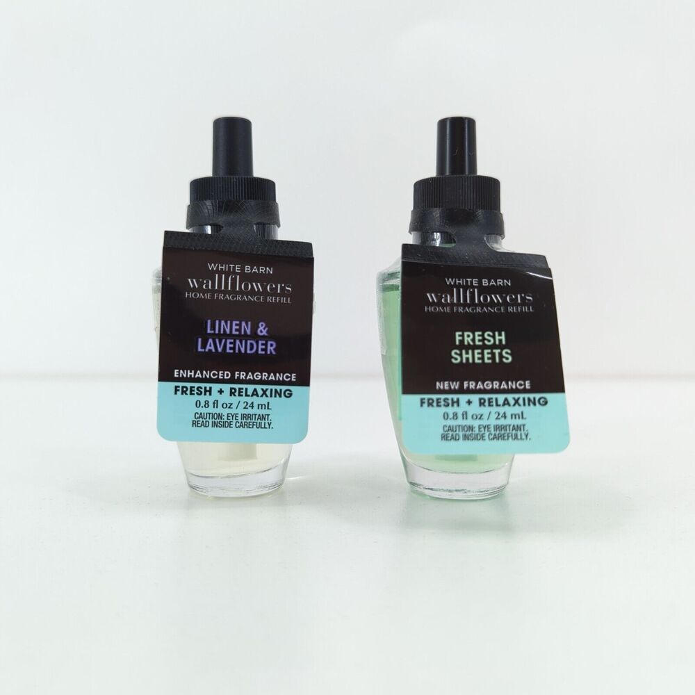 Bath Body Works Linen Lavender Fresh Sheets Wallflower Refill Bulbs 0.8 fl oz